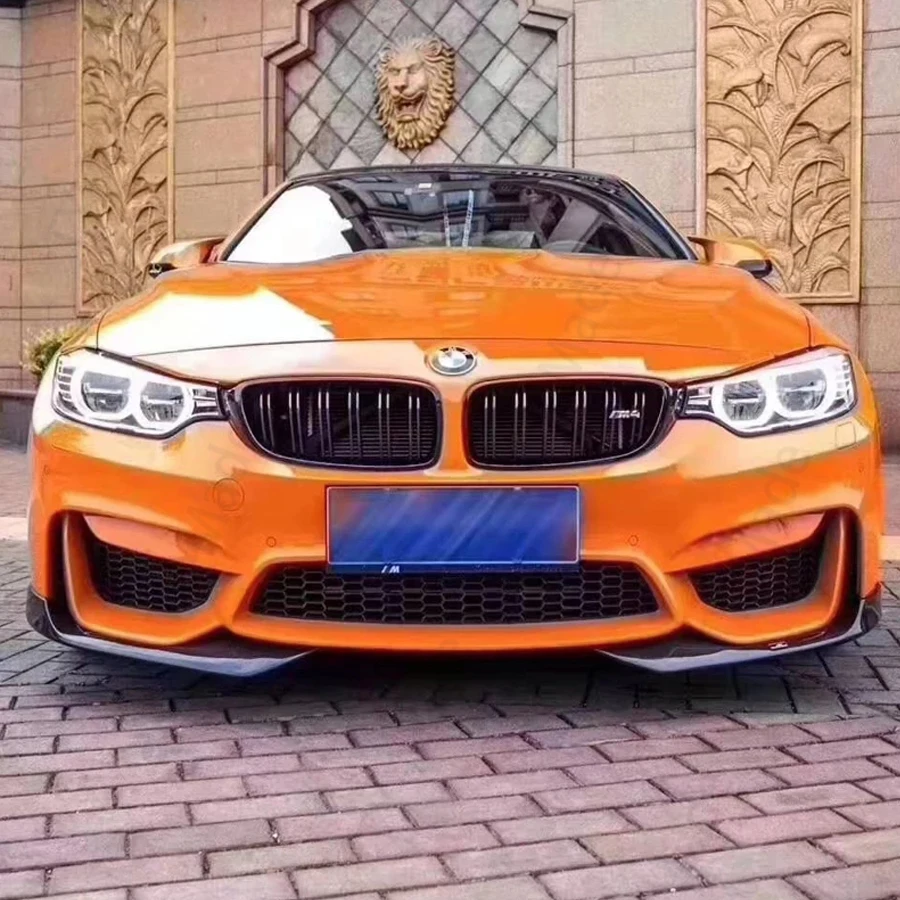 Передний бампер M4 из углеродного волокна спойлер разветвители для BMW F80 M3 F82 F83 Sedan