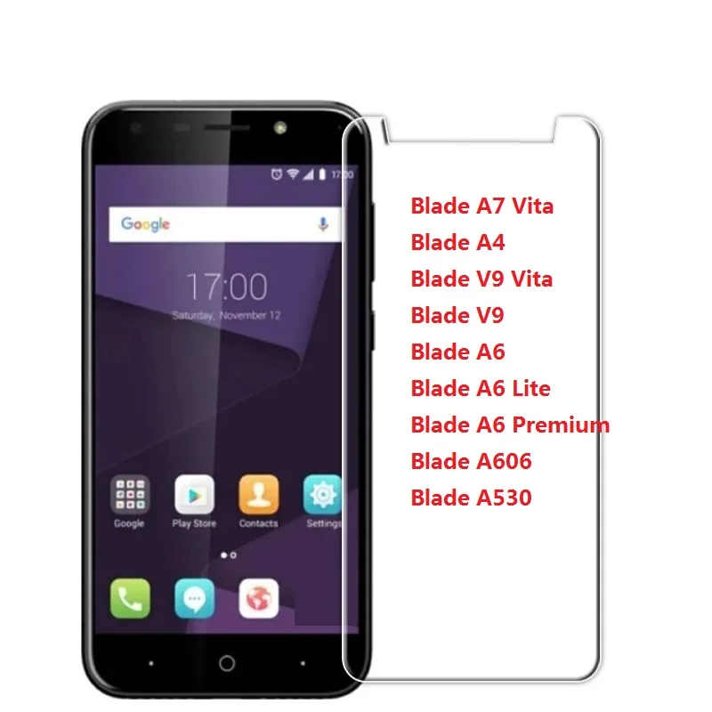Закаленное стекло Zte Blade A7 Vita A606 A4 A6 Lite V9 Премиум протектор экрана Защитная пленка