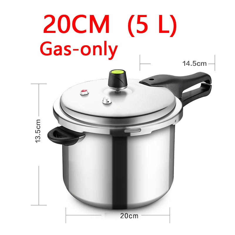 5L Gas-only Скороварка уплотнительное кольцо кастрюля для быстрого приготовления престиж asd давление кухонные прокладки рисовые ручки индийский антипригарная плита высокого давления - Цвет: 5L Gas-only