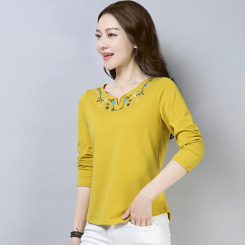 

Long sleeve T-Shirt Summer Tee Shirt Femme long Sleeve Debardeur Femme one