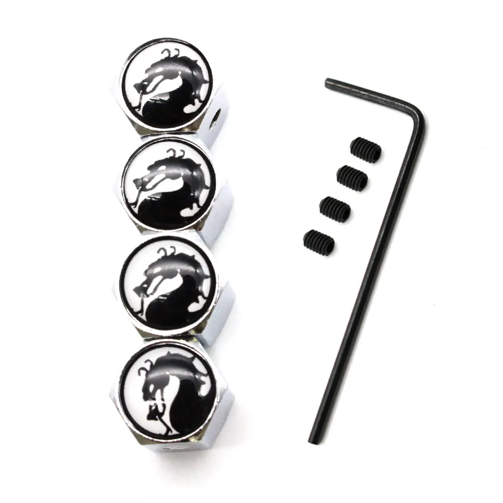 4 шт./компл. стайлинга автомобилей цинковый сплав Анти-кражи Дракон логотип