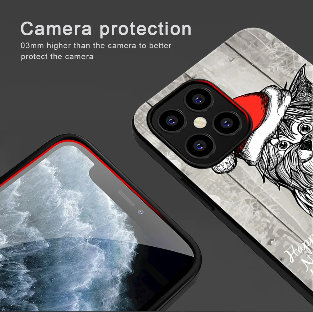 

Merry Christma tree Phone Case For iPhone 11 12 Pro Max mini XR X XS Max 7 8 6S Plus SE 2020 Phone Cases Soft TPU Cover Funda