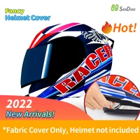 sandian helmet decorative fabric cover for road bicycle scooter mtb cycling racing motocross skateboard roller skating helmet