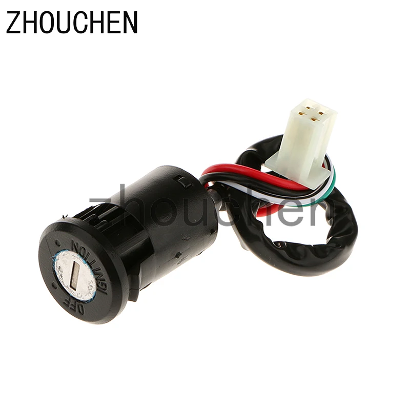 

4 Wire Ignition Key Barrel Switch 50cc 110cc 125cc 250cc Quad Dirt Bike ATV