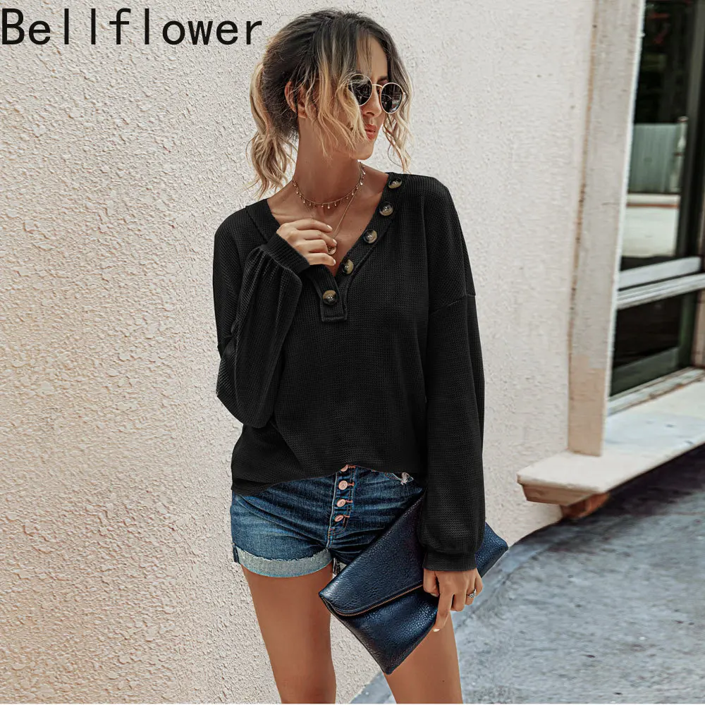 

2021 Fashion Womens Plus Size Knit Pullover Autumn Ladies' Tops V-Neck Plaid Casual Loose Button Decoration Sexy Vintage Sweater