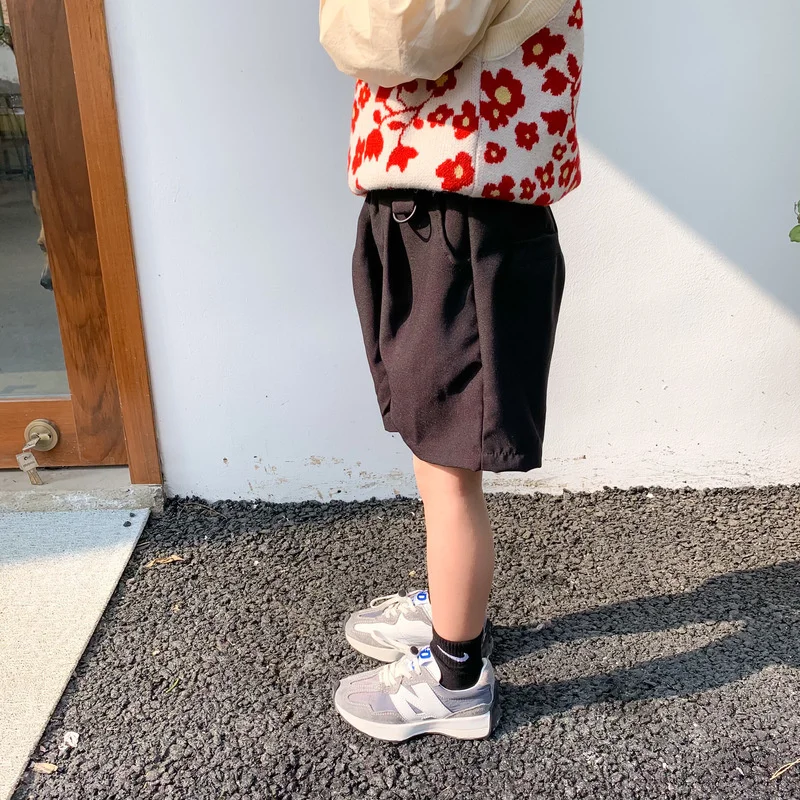 

Summer 2021 boys girls solid casual shorts korean style unisex children fashion loose casual pants