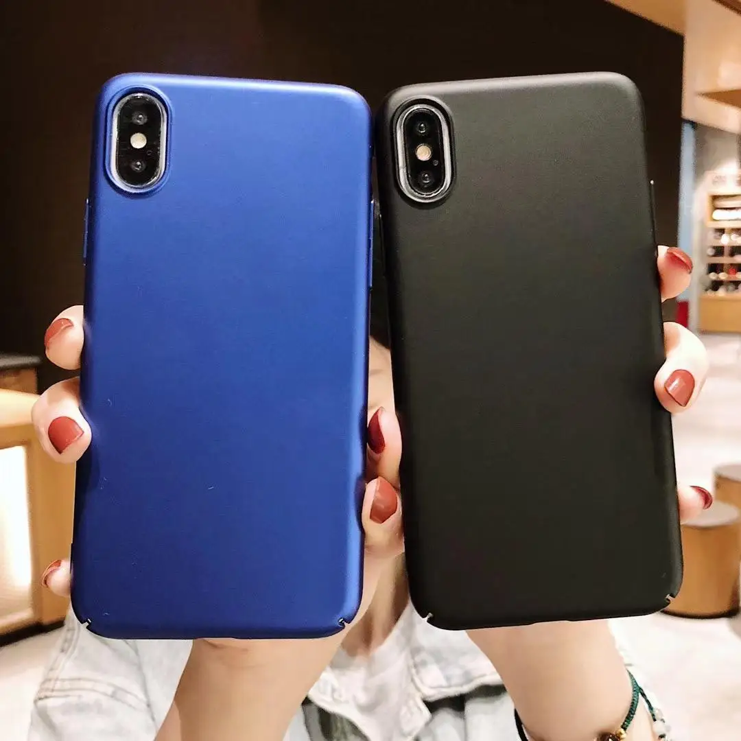 Полностью жесткая матовая поверхность из поликарбоната чехол для Apple iPhone XS Max X XR 7