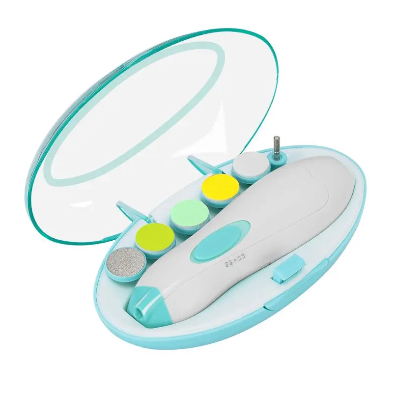 

Электрические Детские кусачки для ногтей с 6 шлифовальными головками, триммер для маленьких пальцев, набор для ухода за ногтями