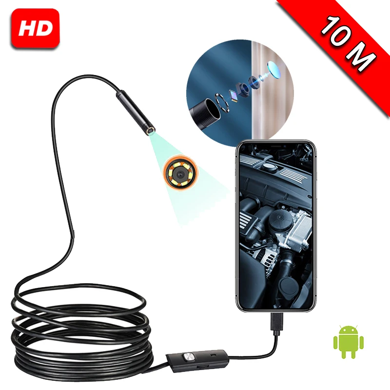 

Водонепроницаемая мини-камера-эндоскоп, 10 м