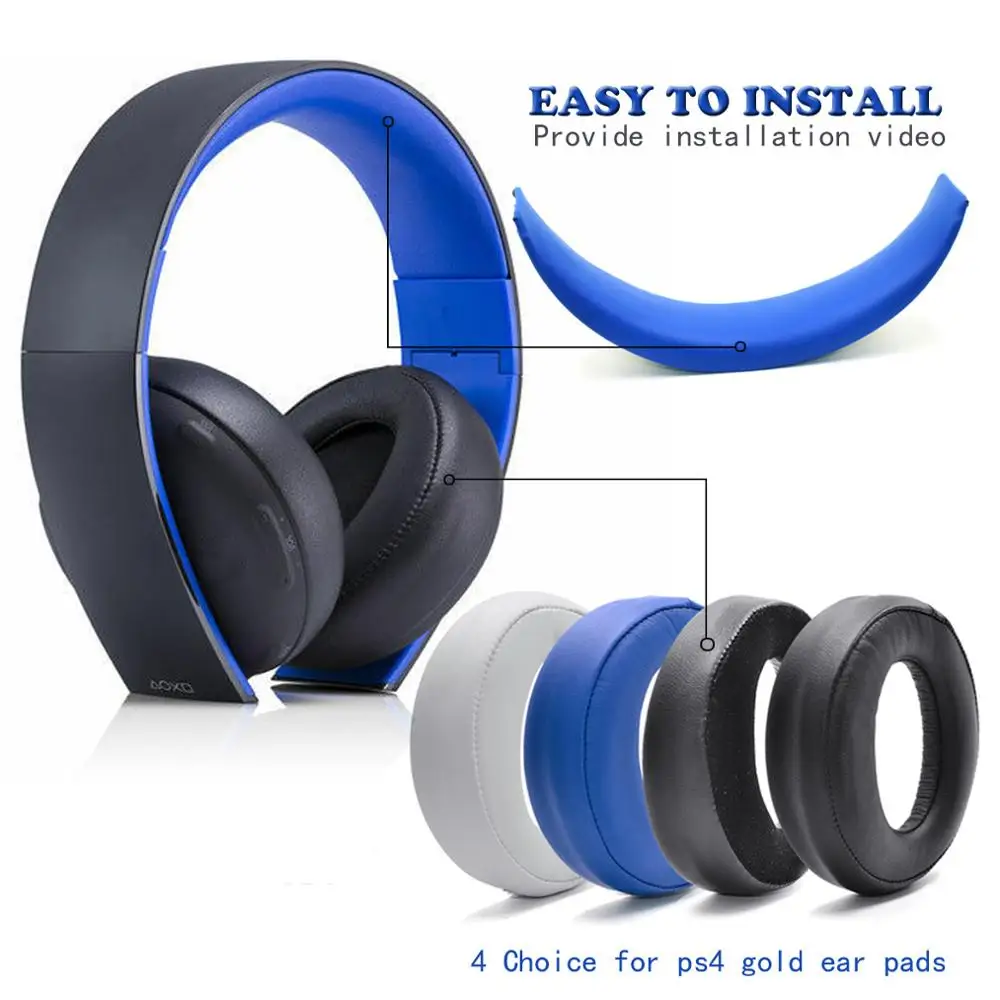 2019 новое обновление подушечки для наушников накладки повязка sony Gold Беспроводная