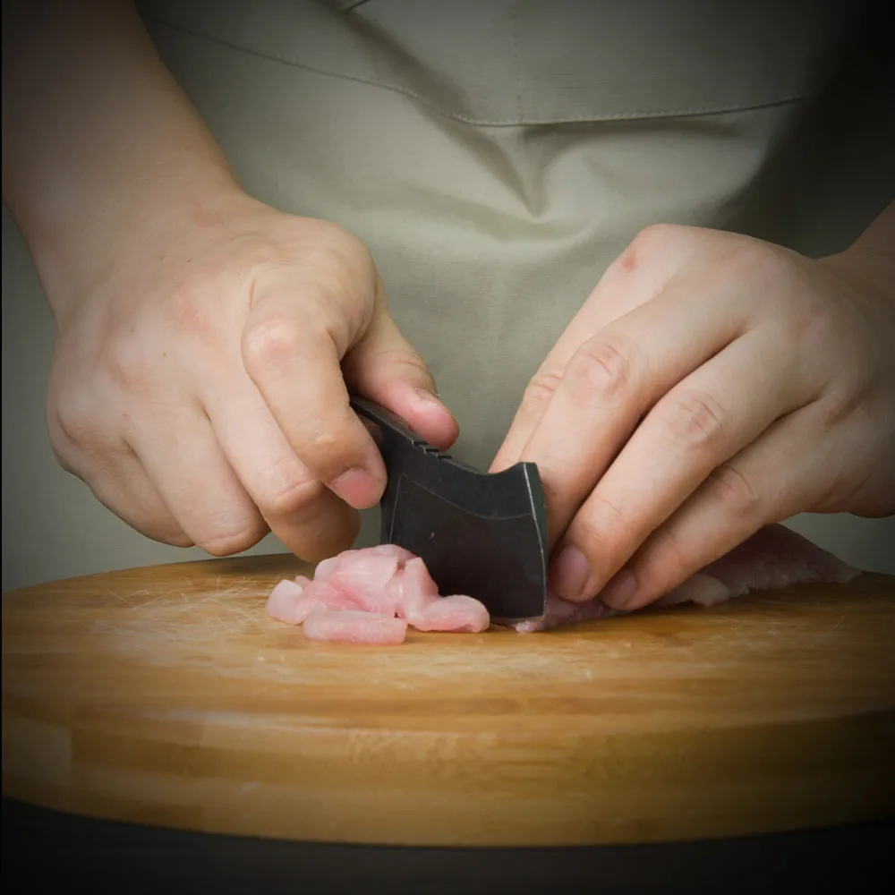 Брелок-нож для кухни маленький портативный черный мини нож повседневного