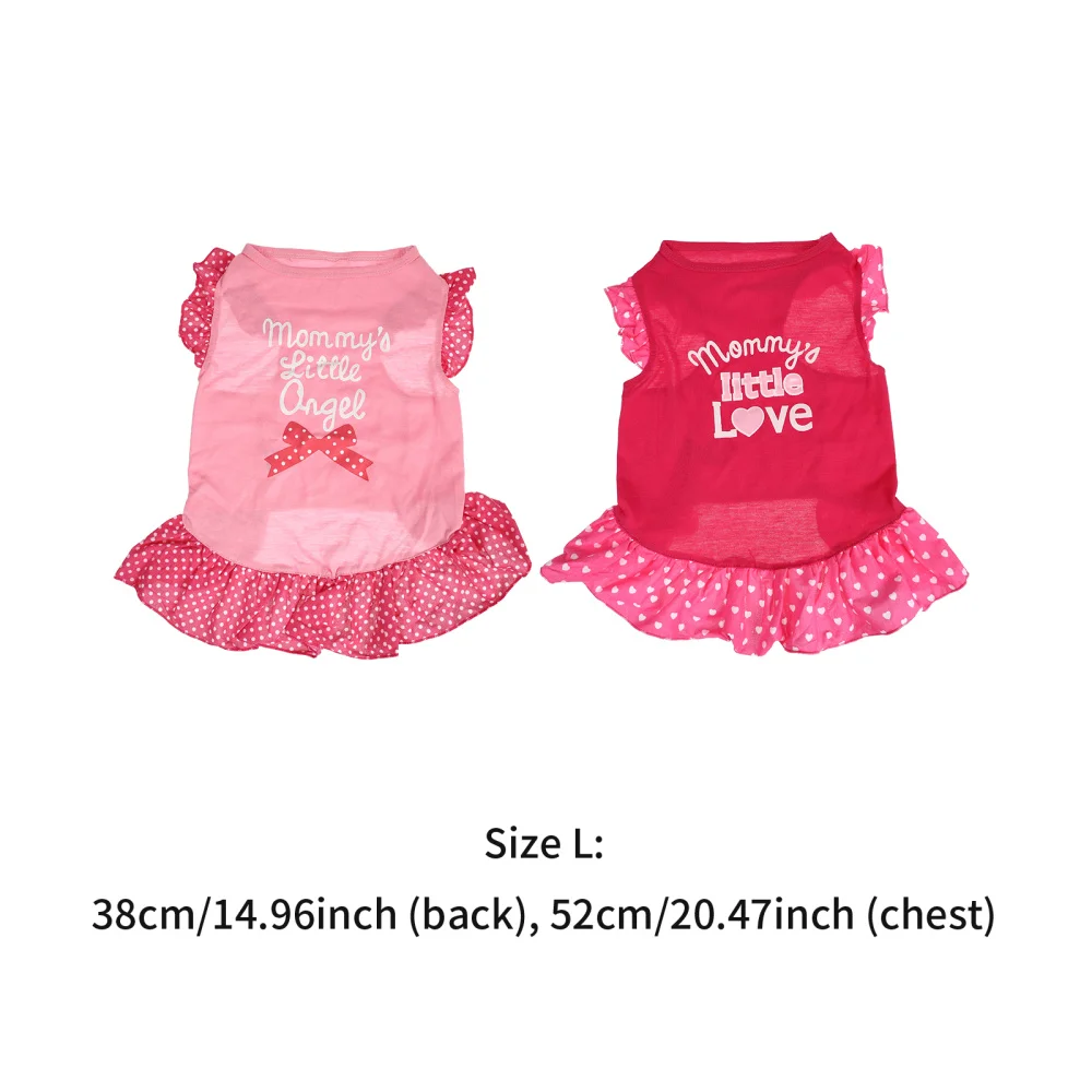 

2pcs Adorable Puppy Skirt Dog Apparel Costume Dog Dress Pet Clothes Supply
