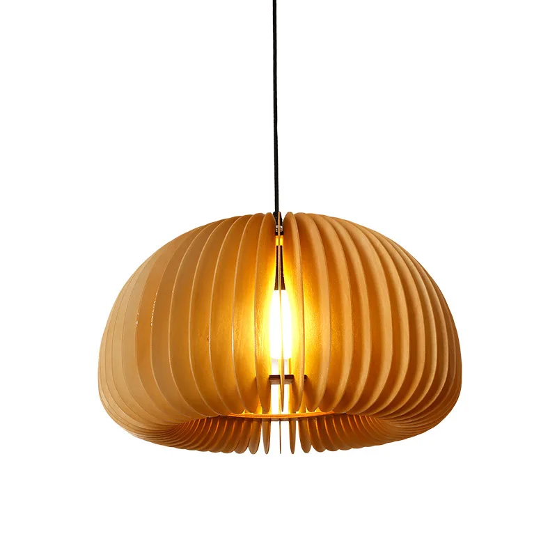 

Nordic Solid Wood Chandelier For Decoration Of Coffee Shop And HomestayBar