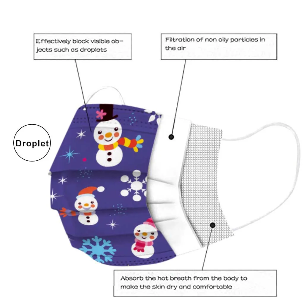 Детский трехслойный нетканый дышащий материал massk для улицы Пыленепроницаемая