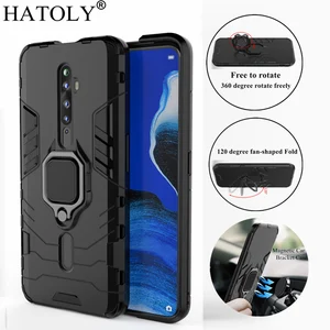 hatoly for oppo reno2 z case reno2z cover magnetic suction ring bracket cases silicone rubber hard armor cover for oppo reno2 z free global shipping