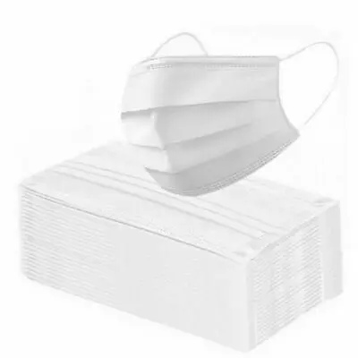 100PCS Wholesale 3-Layers Masks Disposable Ear-loop Face Mouth Dust-Proof Anti-Pollution Mask White Ear Loop | Аксессуары для