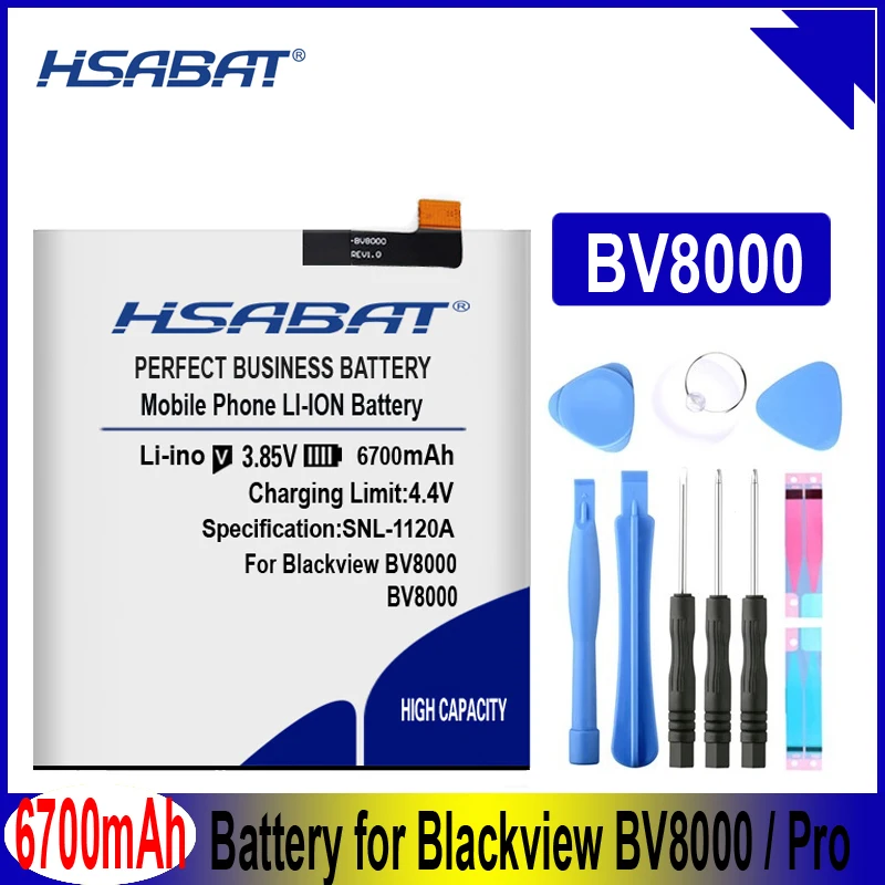 HSABAT 12000 мАч Топ батарея мобильного телефона для Blackview BV6000 BV6000S BV7000 BV8000 BV9000(BV7000 BV8000 BV9000 BV9500 Pro