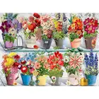 GATYZTORY Набор для рисования по номерам, цветочные горшки, ручная роспись, рисование на холсте, DIY украшение для дома, раскраска, картины