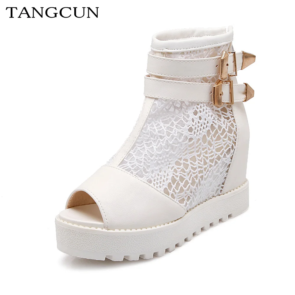 Женские босоножки с открытым носком сетчатые сандалии женские гладиаторы на