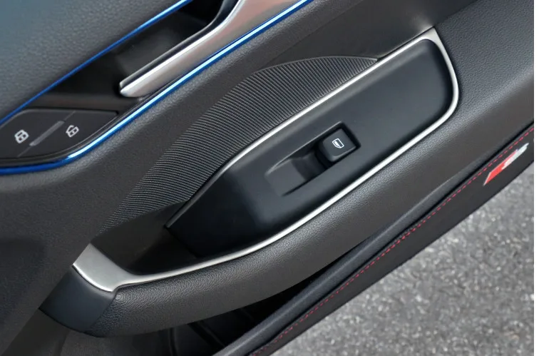 

Car Interior Door Armrest Panel Decal Trim For Audi A3 glass lifter switch/armrest box interior door armrests sequin car styling
