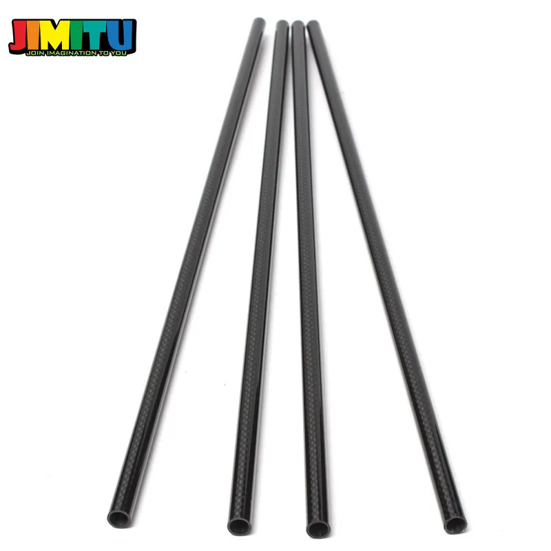 JIMITU 3K 8mm x 10mm 500mm рулон обернутый бум из углеродного волокна для мультикоптера