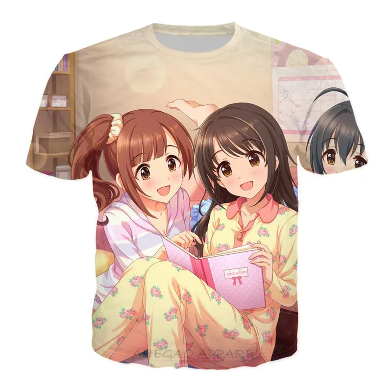 Повседневная футболка для девочек с аниме Kawaii забавная летняя футболка с короткими рукавами хипстер хип хоп Уличная Harajuku студенческие классические топы 90s - Цвет: 9