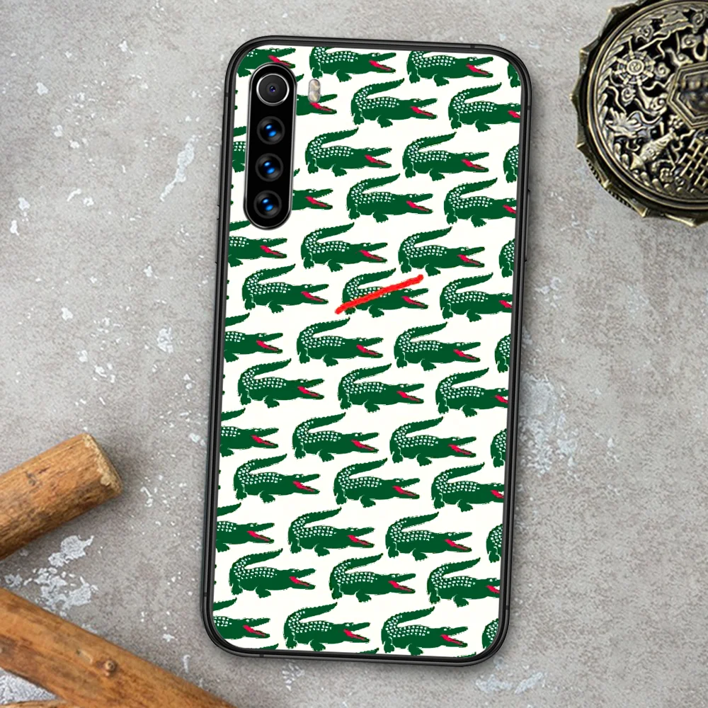 

Fashion LACOETE Brand Phone Case For Xiaomi Redmi Note 7 8 8T 9 9S 4X 7 7A 9A K30 Pro Ultra black Prime 3D Etui Fashion Cover