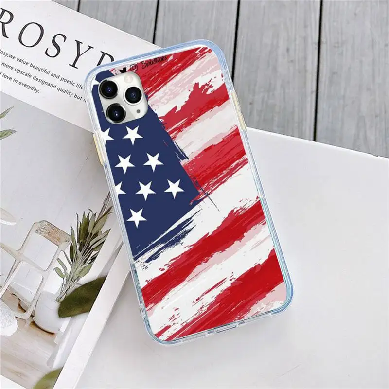 

America USA Flag high quality luxury fashion Phone Case shell for iPhone 11 12 pro XS MAX 8 7 6 6S Plus X 5S SE 2020 XR