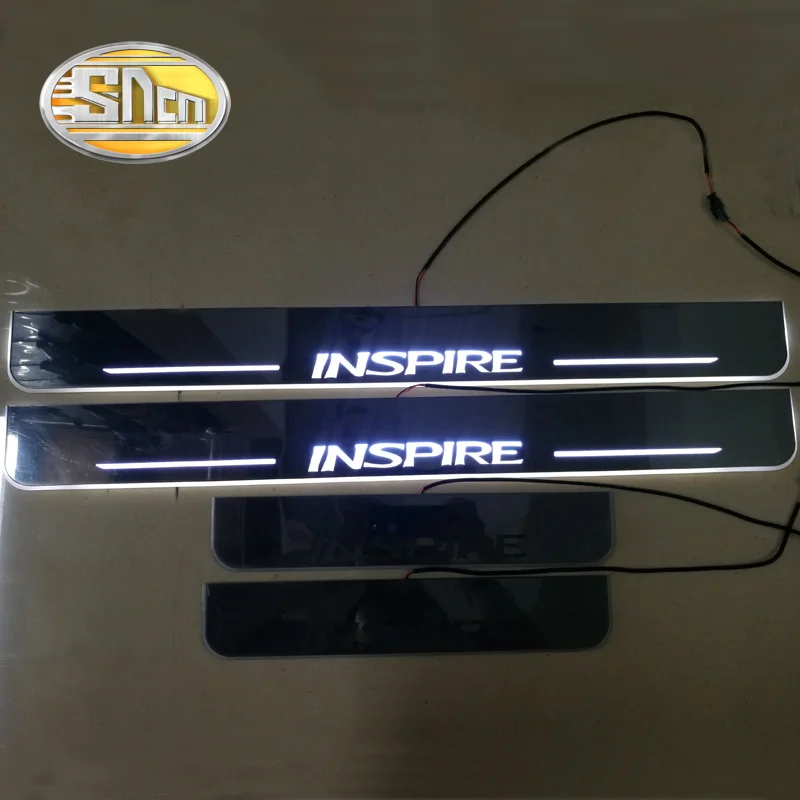 SNCN Автомобильный светодиодный дверной порог для Honda Inspire 2018 2019 ультра тонкий