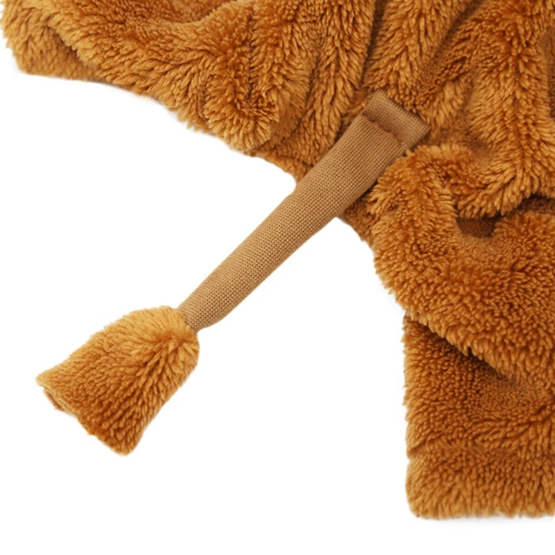 

Pet Cat Clothes Lion Mane Wig Cosplay Costume For Cat Dog Halloween Christmas Clothes Fleece Dog Warm Coat Jacket