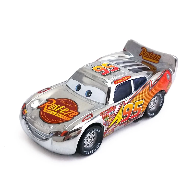 Disney Pixar Racing 3 40 автомобиль с гальваническим покрытием золото McQueen и Raymond 1:55 литой