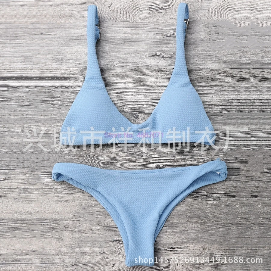 by dhl or ems 200pcs hot Sexy Bikinis Women Swimsuit Solid Bathing Swim Suit Bikini Set Swimwear Biquini Maillot | Женская одежда