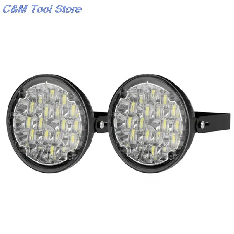 2019 Новый светодиодный круглый прокат для дневных ходовых огней светильник 2X 12V 18