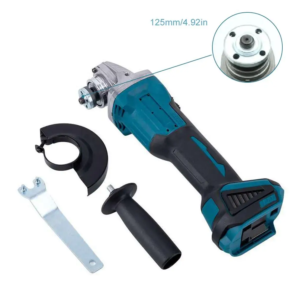 Беспроводная ударная шлифовальная машина бесщеточный угловой полировщик 100/125 мм