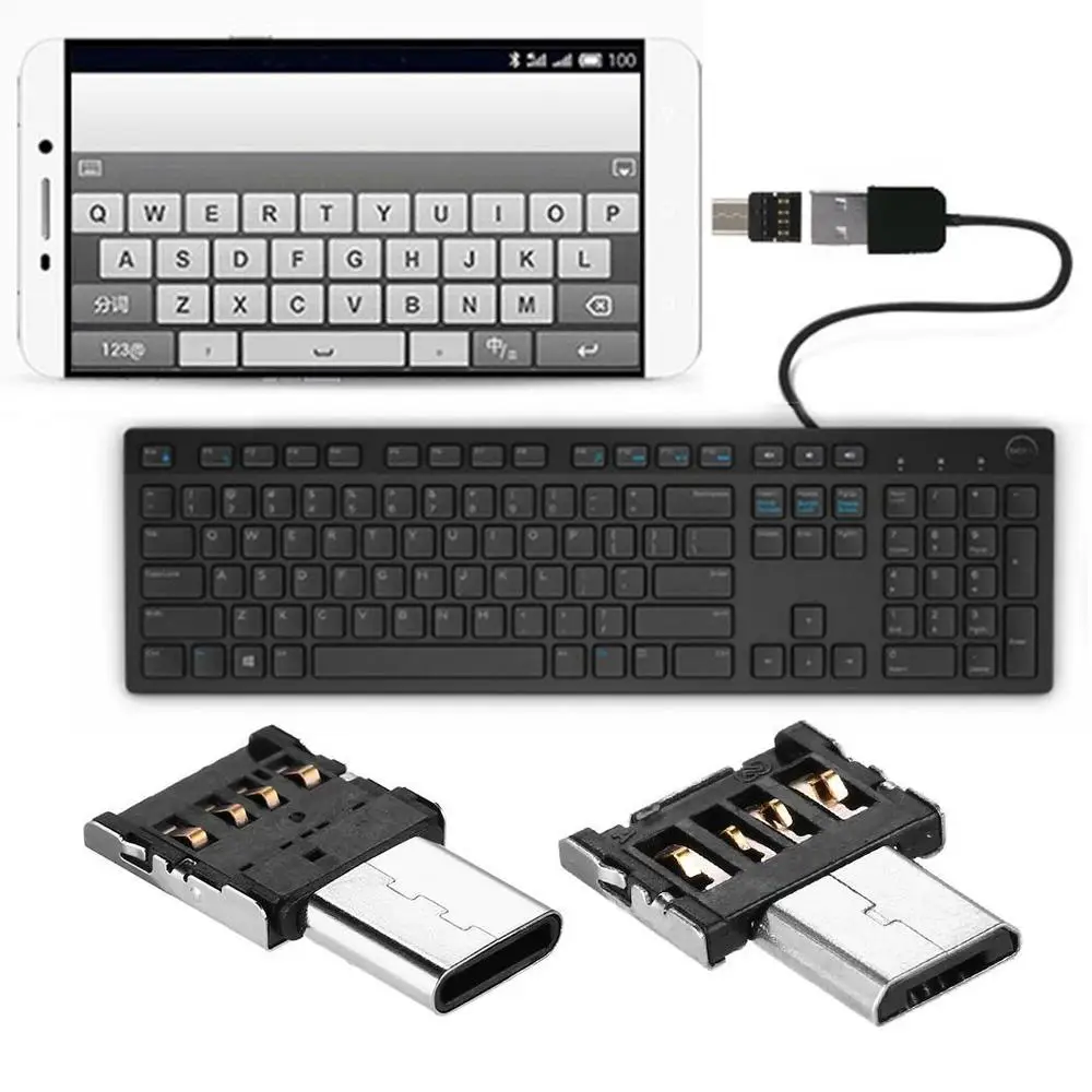 OTG адаптер usb type C Micro USB для USB-C адаптеры huawei samsung Xiaomi флэш-накопитель Мышь
