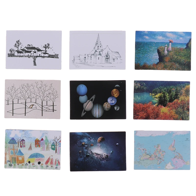 1/12 миниатюрная винтажная рамка для кукольного домика Настенная картина дома