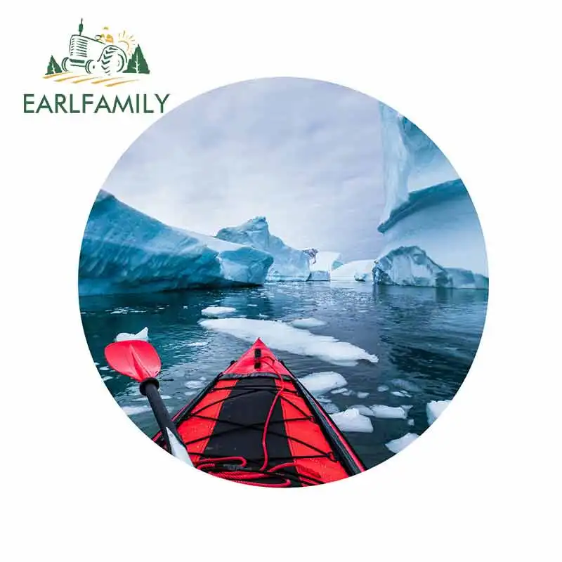 EARLFAMILY 13 см x 12 8 Для Каяка Айсберг пейзаж Приключения креативные автомобильные