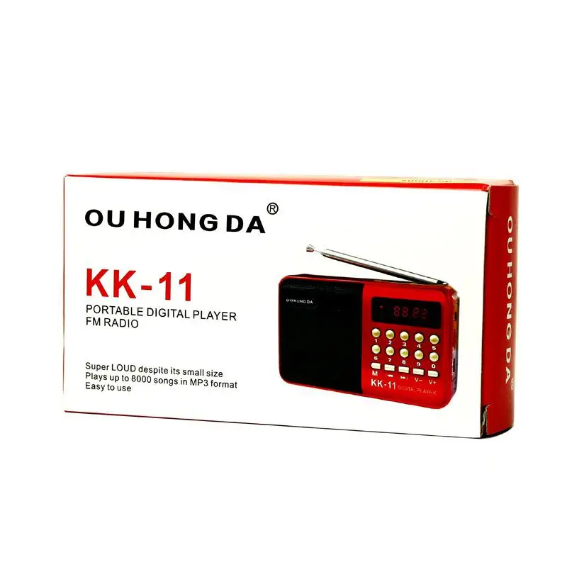 Портативный мини-радиоприемник Kuulee K11 Ручной цифровой MP3-плеер с FM-радио и