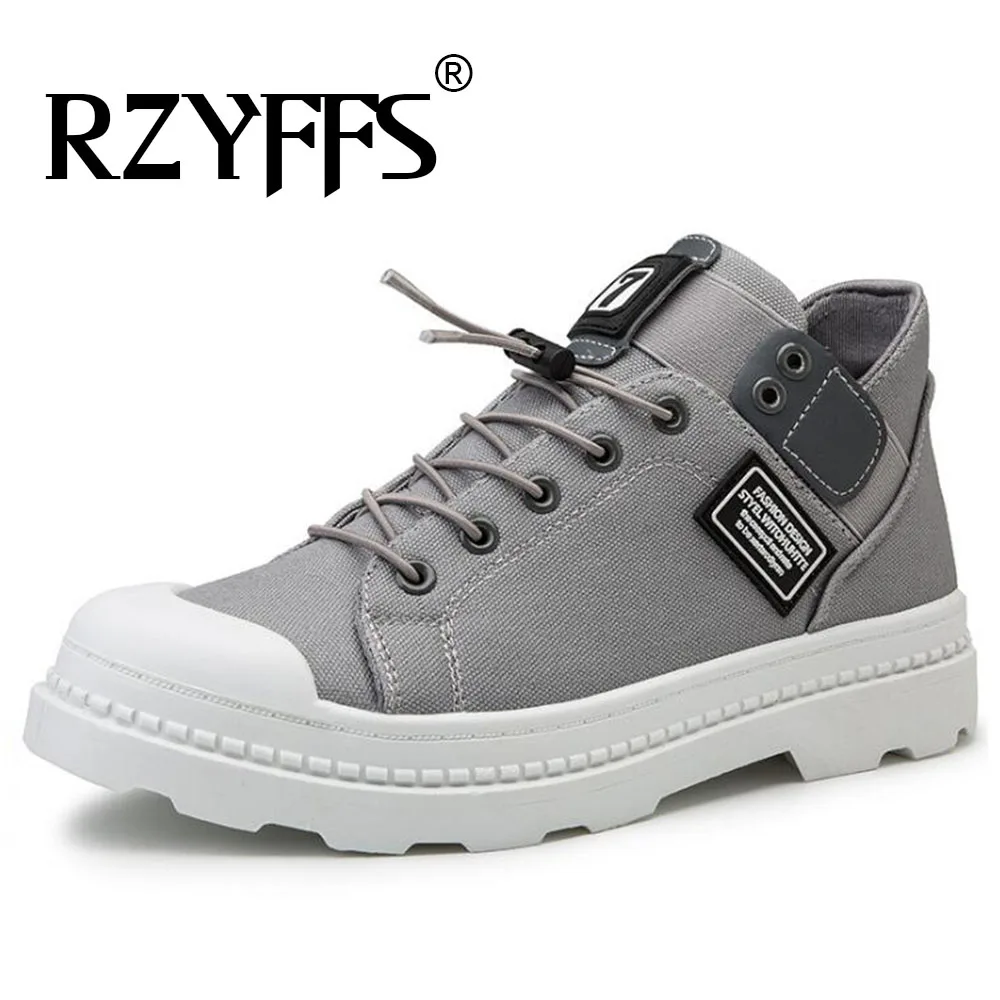 

High Quality Fashion Autumn New Men Ankle Canvas Boots Male Anti-Skidding Motorcycle Outdoor Working short boots A55-57