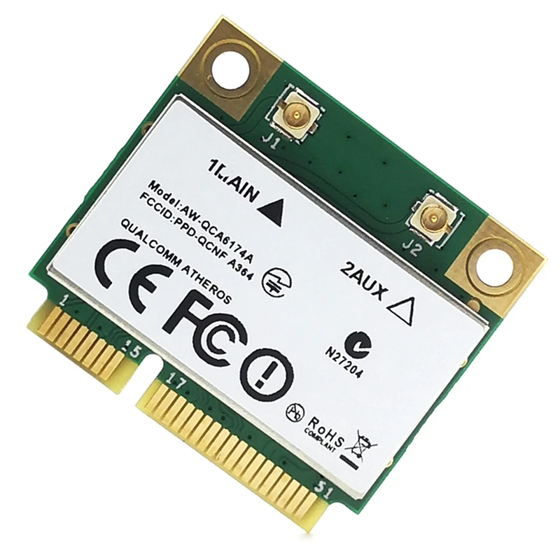 Atheros QCA6174 1200M 2 4G/5G Двухчастотная мини PCIE беспроводная сетевая карта + Bluetooth 4