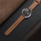 Ремешок кожаный для Samsung gear S3 frontier galaxy watch 46 мм 42 мм 3 45 мм 41 мм acitve 2 Huawei GT-2-2e amazfit bip, 20 мм22 мм