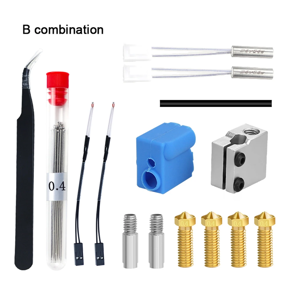 3D Printer Accessories High-quality Heating Block Kit Self Contained Thermistor 3D Printer Service Tool 3D Printer Accessories High-quality Heating Block Kit Self Contained Thermistor 3D Printer Service Tool