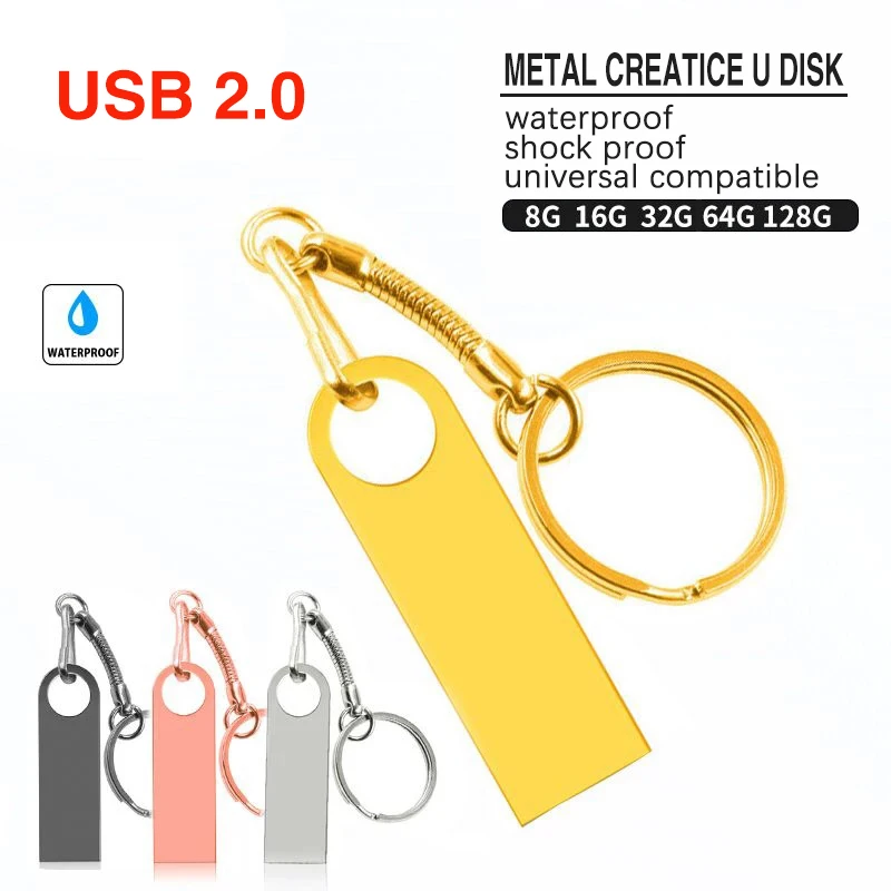 

USB-флеш-накопитель 2,0 в металлическом корпусе, 16-128 ГБ