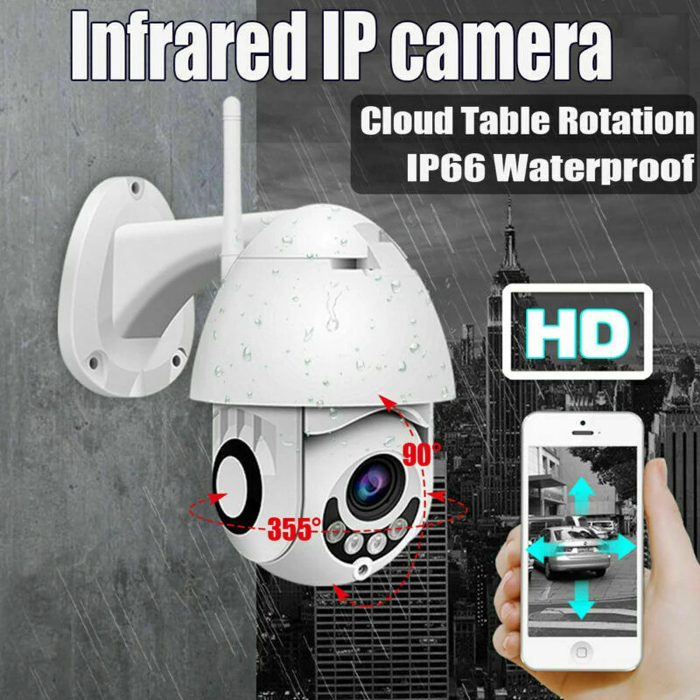 FHD 1080P Wi-Fi IP камера беспроводная проводная PTZ наружная водонепроницаемая