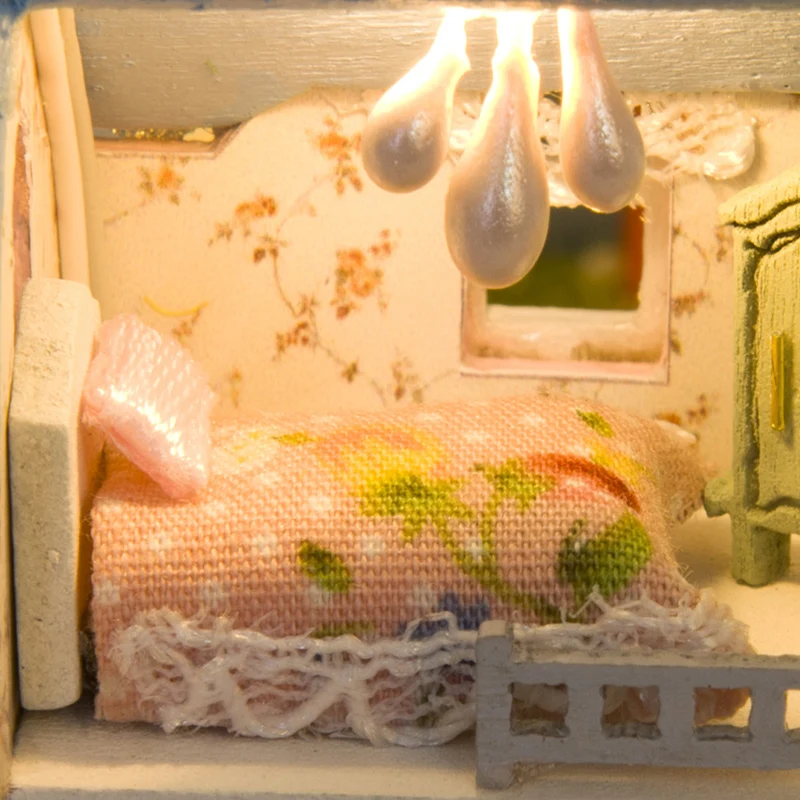 DIY Кукольный дом мебель миниатюрный кукольный дом пылезащитный чехол миниатюры для кукольного домика деревянный дом для кукол игрушки для детей