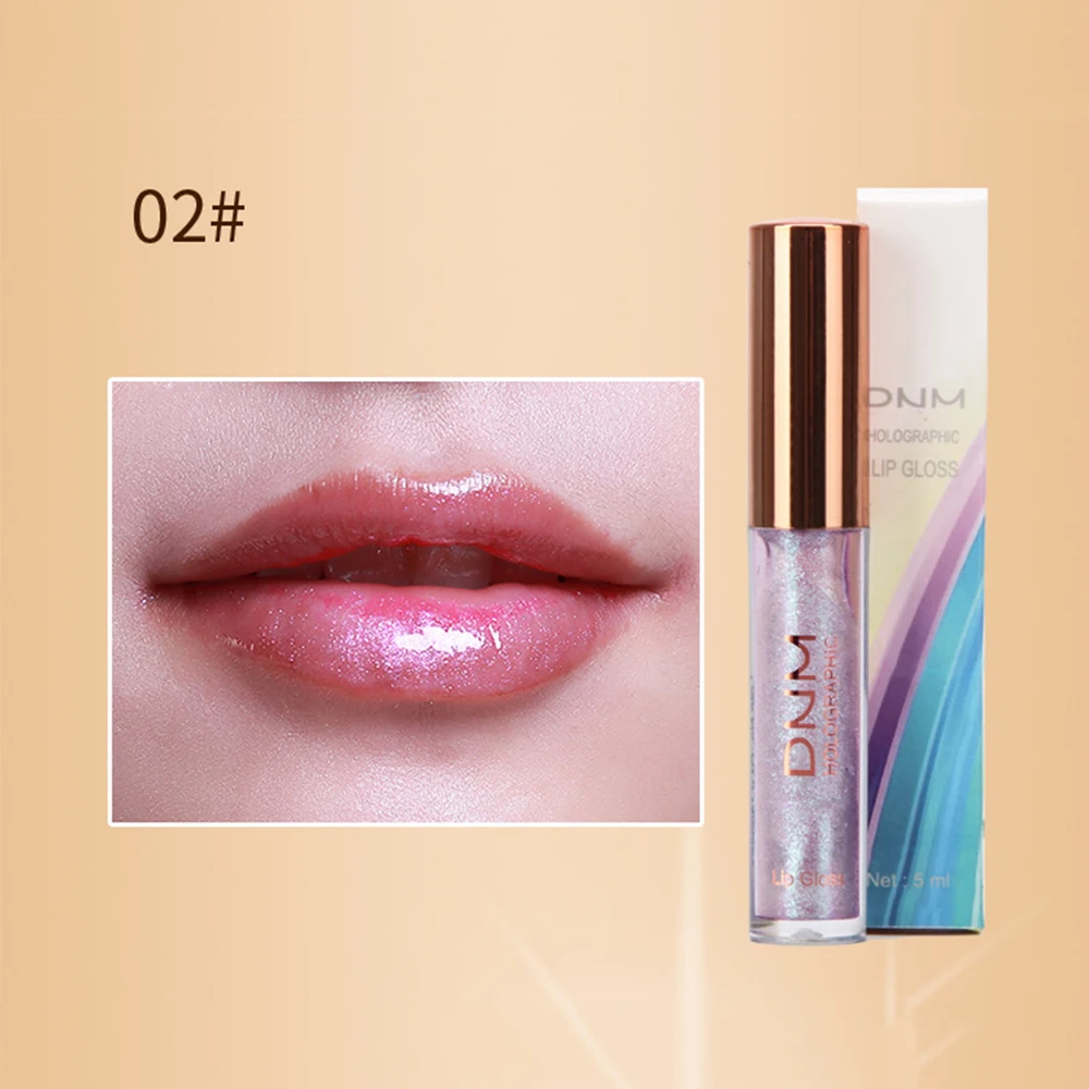 Новый пухлый жидкий кристаллический блеск для губ лазерная голографическая