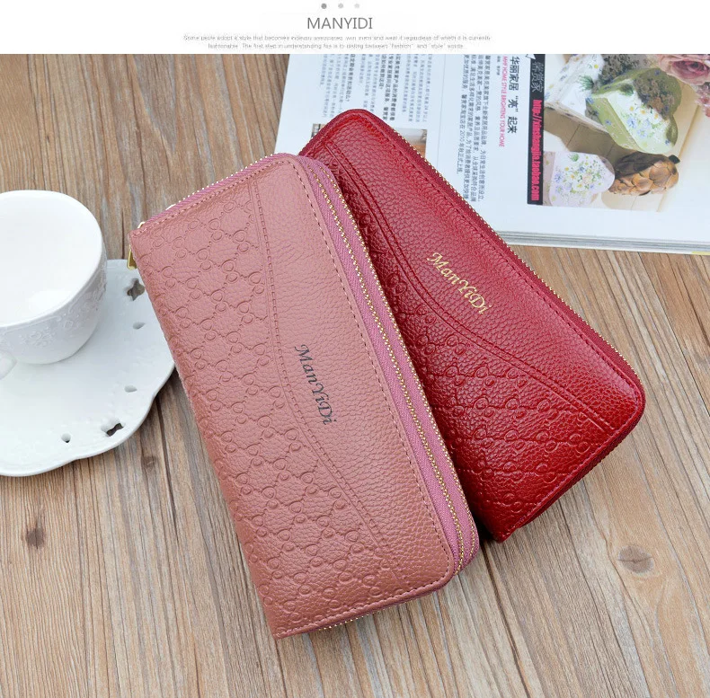 

Women Clutch PU Wallet Long Card Holder Phone Bag Case Purse Handbag Wristlet