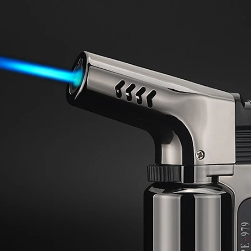 

High Pressure Jet Flamethrower Adjustable Igniter Lighters Baking Barbecue Outdoors BBQ Party Welding Gun