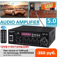 2000w av power amplifier 2ch bluetooth5 0 audio home theater amplifiers dc 12v 110v220v support eq fm sd usb 2 mic
