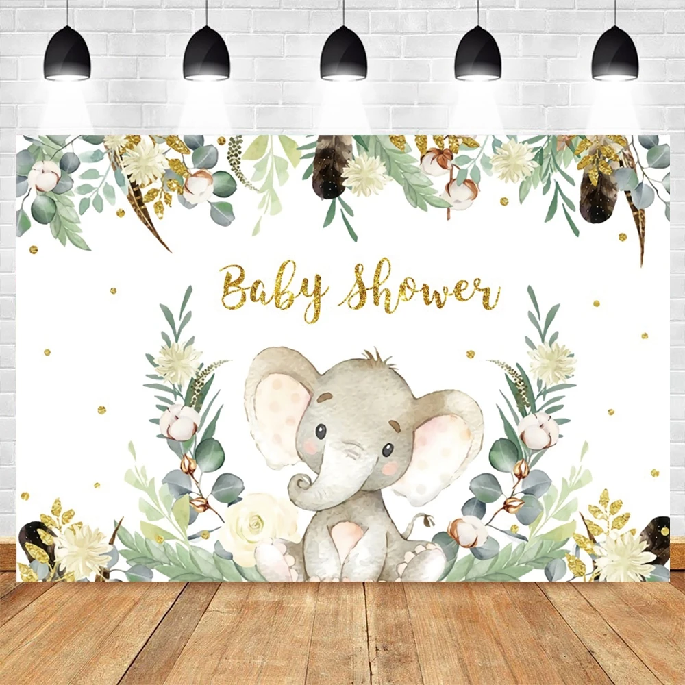 

Yeele Safari Party Wild One Elephant Baby Shower Birthday Photography Backdrops Vinyl Photographic Background Photo Studio Decor